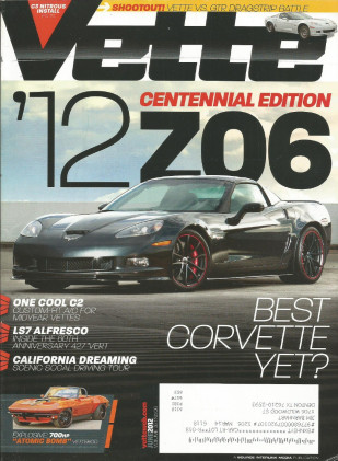 VETTE 2012 JUNE - NEW Z06, LS5 SHOWBOAT, COOL 58, C6 VETTE vs GT-R